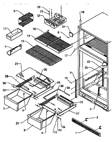 Cabinet shelving
