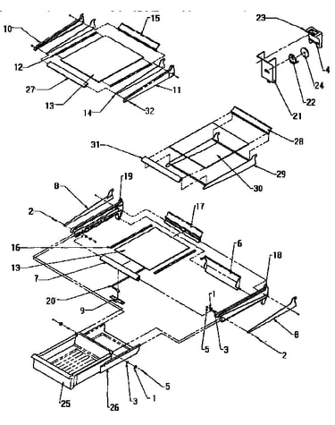 Cabinet shelving