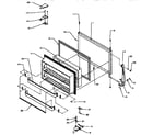 Amana TS18R2-P1158411W freezer door diagram