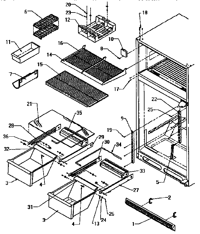 Cabinet shelving