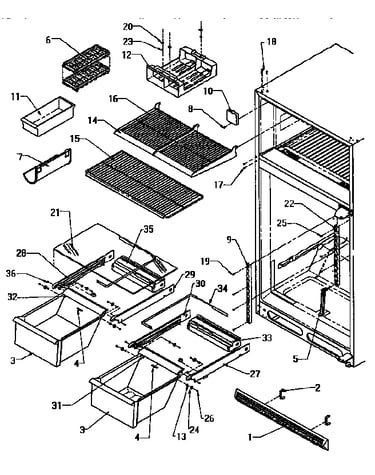 Cabinet shelving