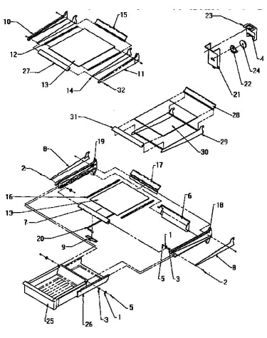Cabinet shelving
