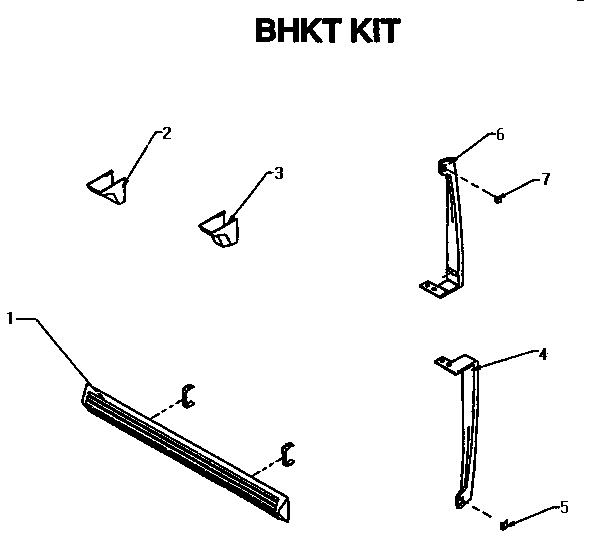 Accessory kit parts