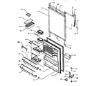 Amana TX21R2-P1157609W refrizerator door diagram