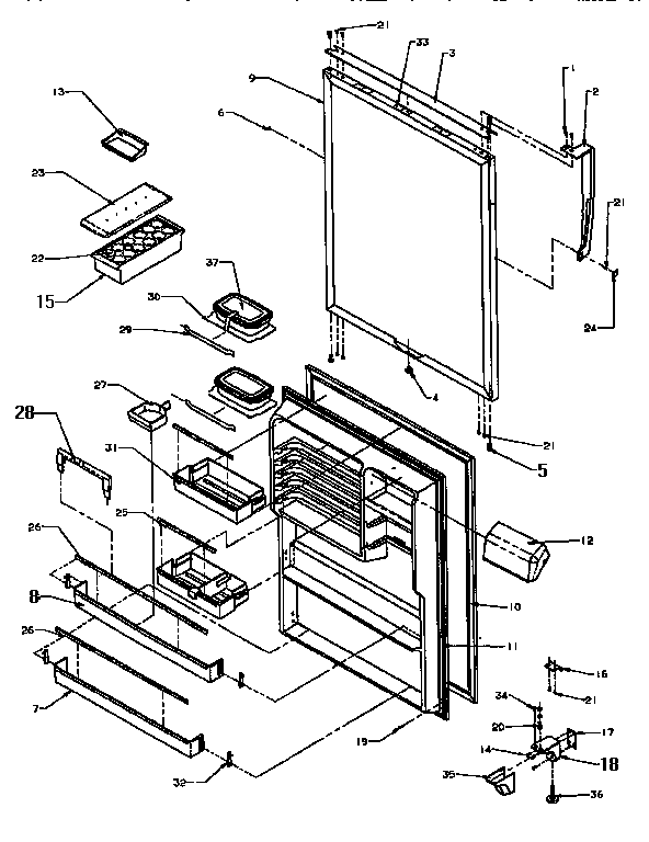 Refrizerator door