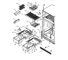 Amana TX21R2-P1157609W cabinet shelving diagram