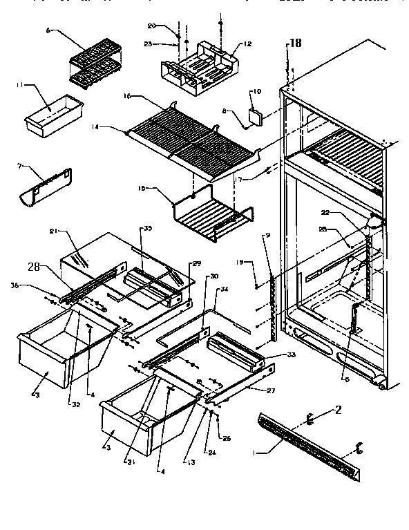 Cabinet shelving
