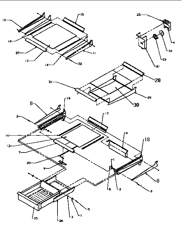 Cabinet shelving