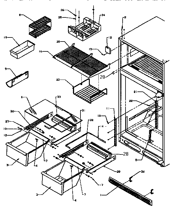 Cabinet shelving