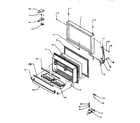Amana TXI22R2-P1168014W freezer door diagram