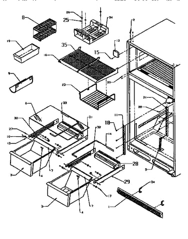 Cabinet shelving