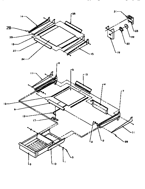 Cabinet shelving