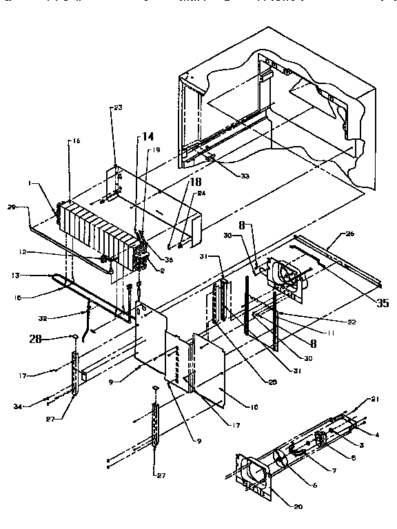 Evaporator area