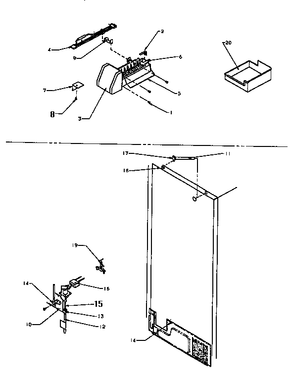 FACTORY INSTALLED ICE MAKER