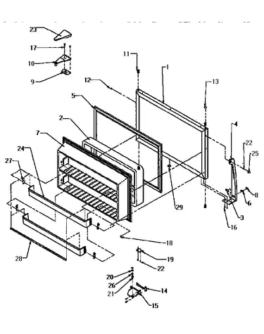 Freezer door