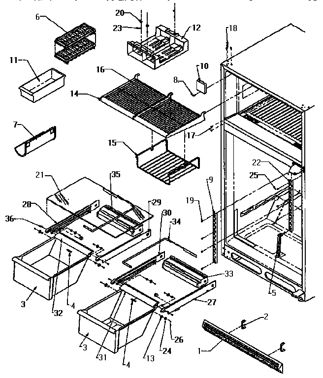 Cabinet shelving