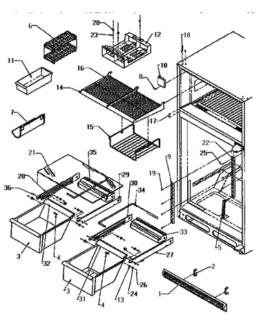 Cabinet shelving