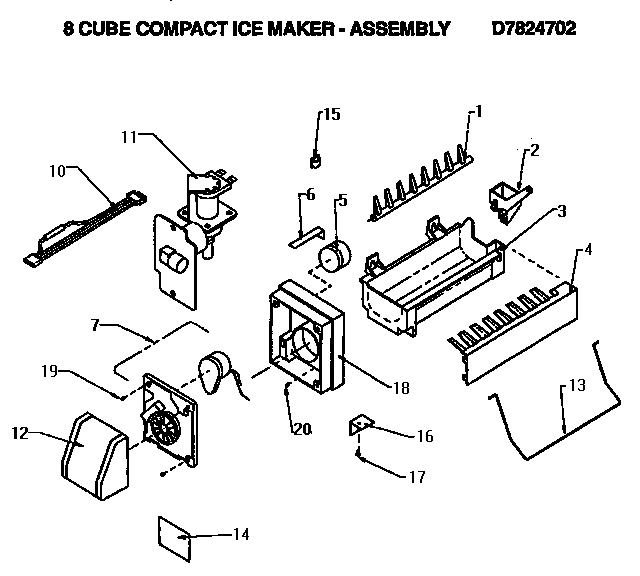 Compact ice maker