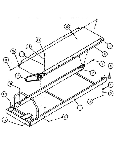 Walking belt assembly