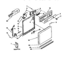 Kenmore 6651765193 frame and console diagram