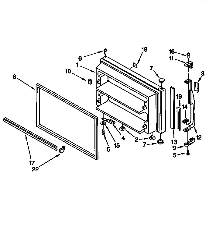 Freezer door