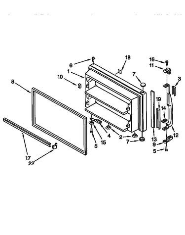 Freezer door