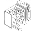 Kenmore 1069759710 refrigerator door diagram