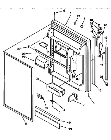 Refrigerator door