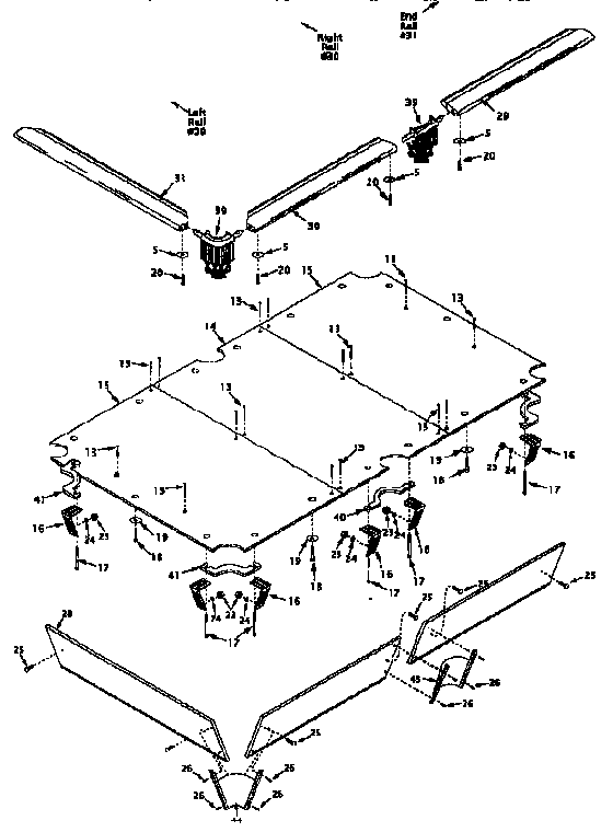 Table top assembly