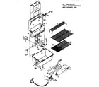 Kenmore 920152011 grill and burner section diagram