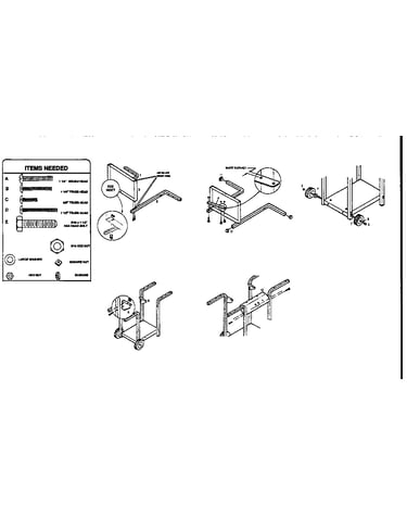 Cart and bracket assembly