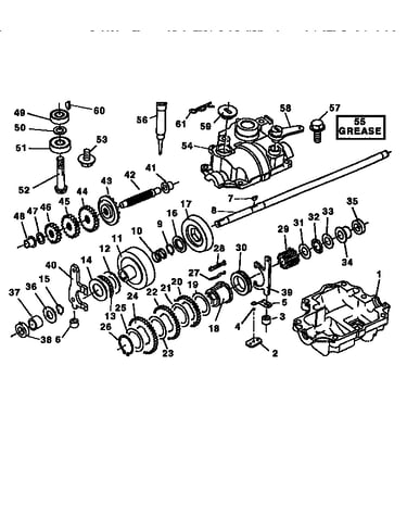 Gear case assembly 145085