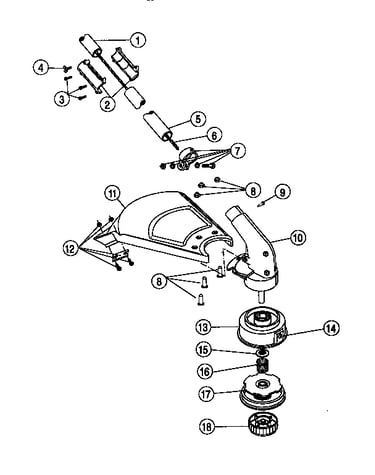 Lower boom & cutting head assm