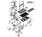 Kenmore 920158110 grill and burner section diagram