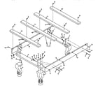 Sears 52725191 frame and leg assembly diagram
