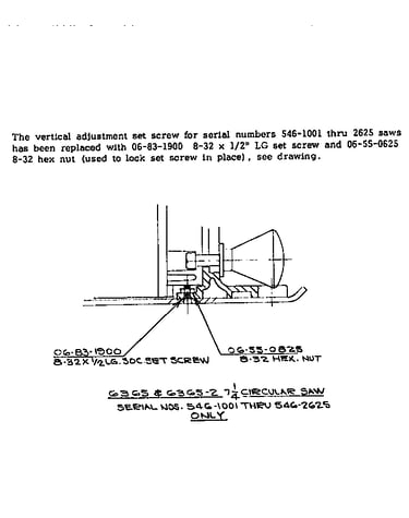Vertical adjustment instruction