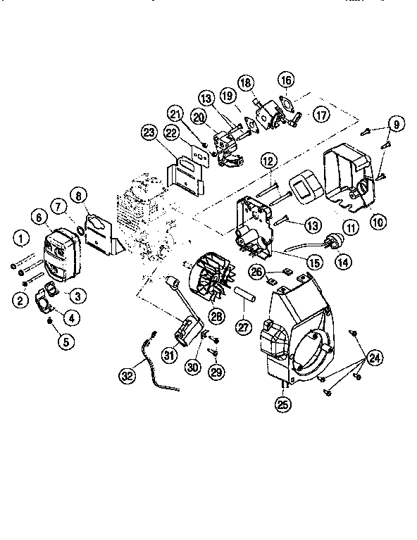 Carburetor and muffler