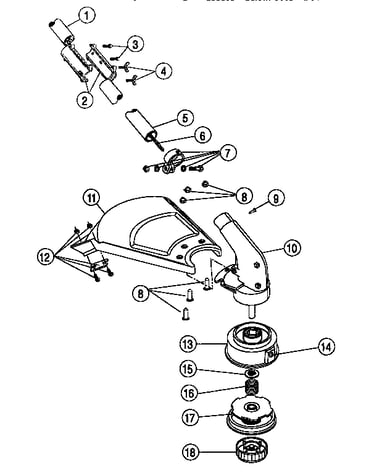 Lowerboom & cutting head assembly