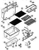 Grill and burner section