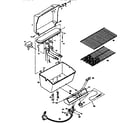Kenmore 920101711 grill and burner section diagram