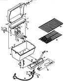 Grill and burner section