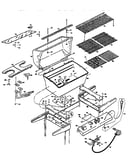 Grill and burner section