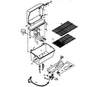 Kenmore 920151010 grill and burner section diagram
