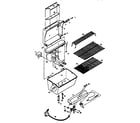 Kenmore 920152010 grill and burner section diagram