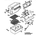 Kenmore 92010492 grill and burner section diagram