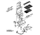 Kenmore 920105921 grill and burner section diagram