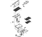 Kenmore 920106632 grill and burner section diagram