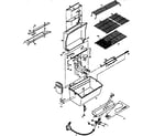 Kenmore 920105920 grill and burner section diagram