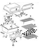 Grill and burner section