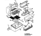Kenmore 920105560 grill and burner section diagram